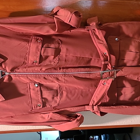 WOMANS MG COLLECTION NEW YORK PARIS DRESS CINNAMON COLOR  SIZE 10 - Picture 5 of 9